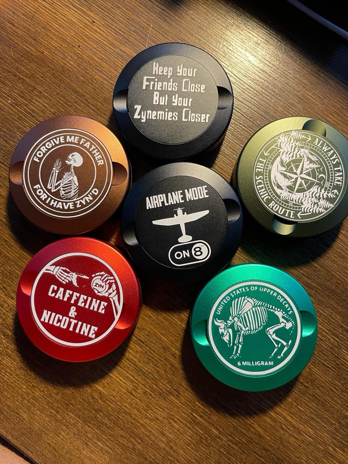 Custom Engraved zyn metal can