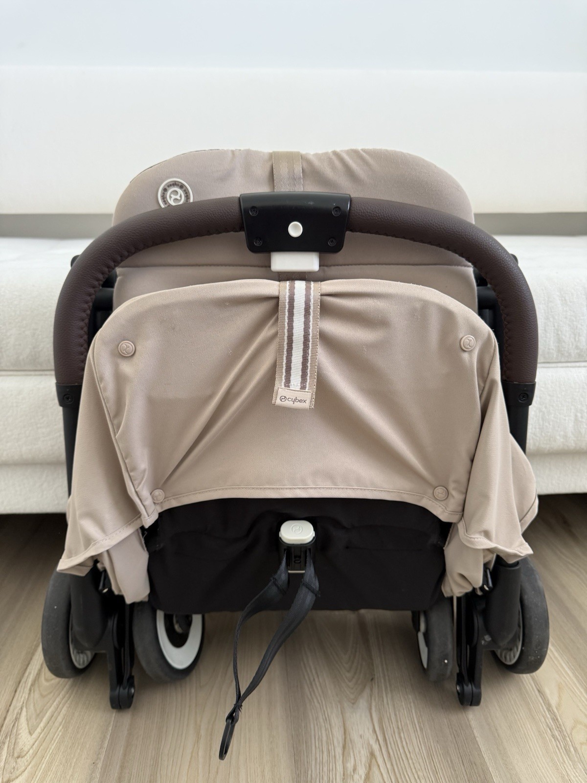 Cybex Orfeo Lightweight Single Stroller, Beige, Hood/Canopy & Basket