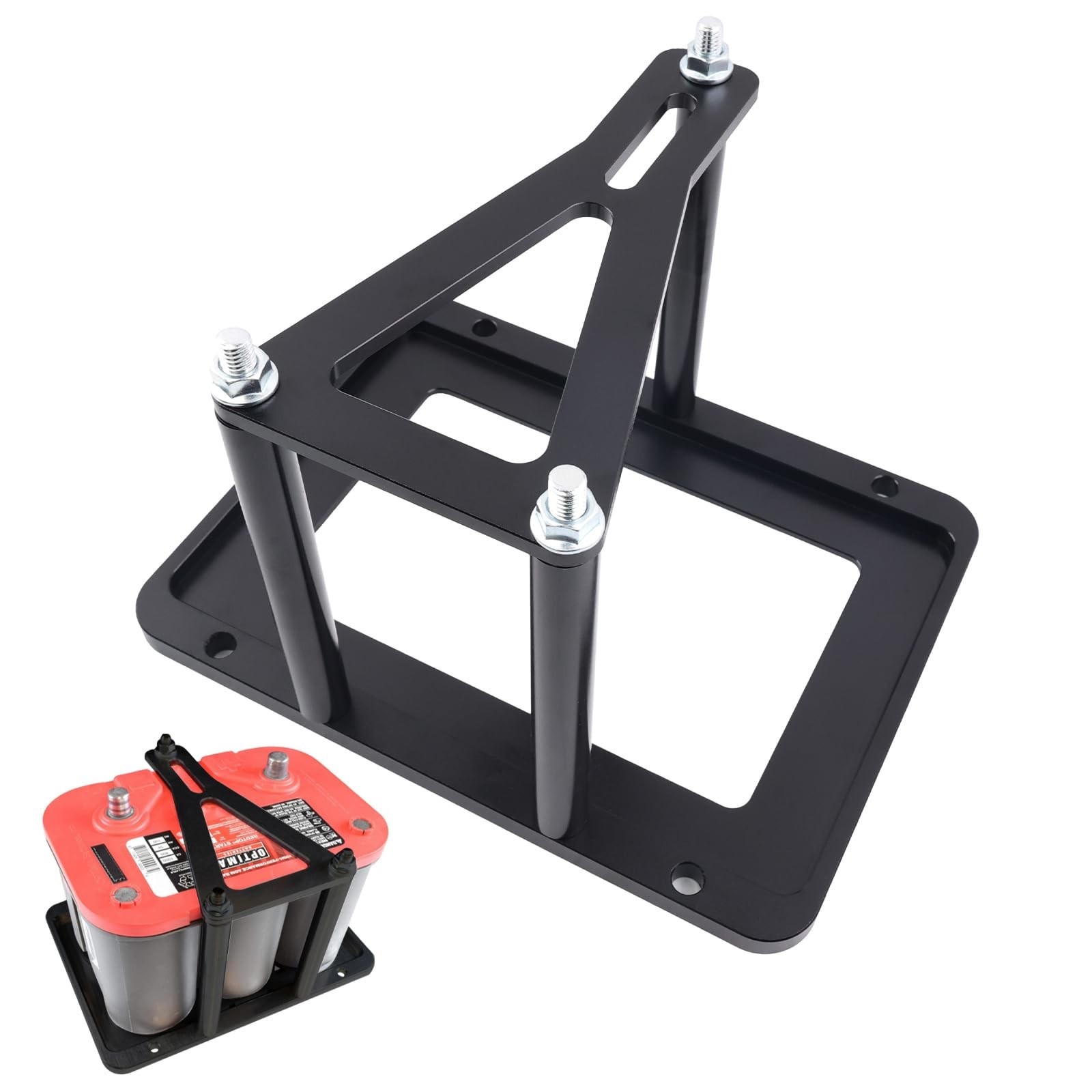 Universal Battery Tray Hold Down Mount Bracket for Optima Red Top 34 34/78 Ye...