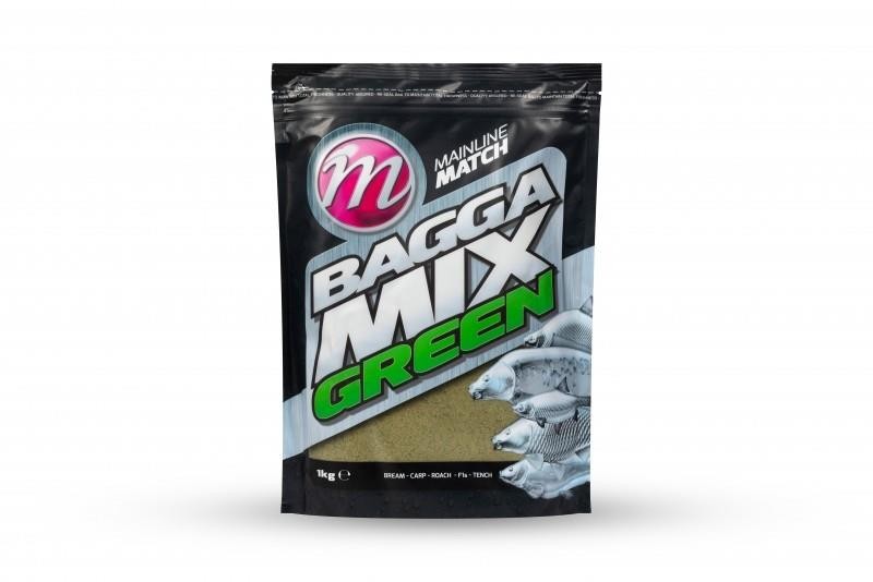 Mainline Match Bagga Mix Green Groundbait 1kg / Coarse Fishing Bait