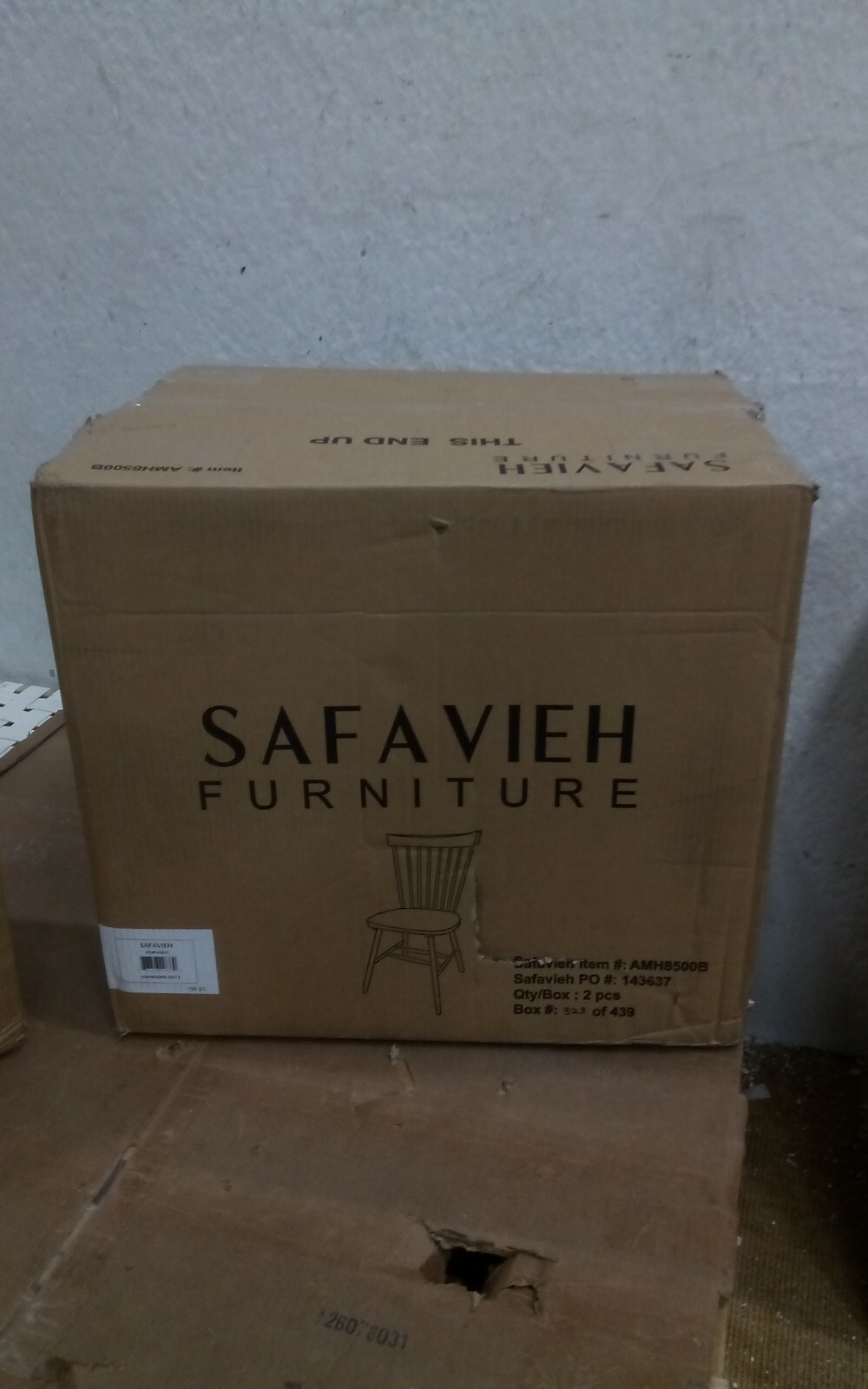 Safavieh PARKER SPINDEL SIDE CHAIR, Reduced Price 2172726091 AMH8500B