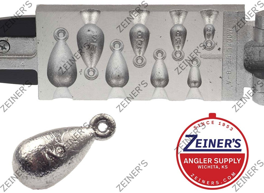 1114 Do-It Bell Sinker Mold BE-8-A 1 ea of 1/8, 1/4, 3/8, 1/2, 5/8, 1, 1.5, 2 oz