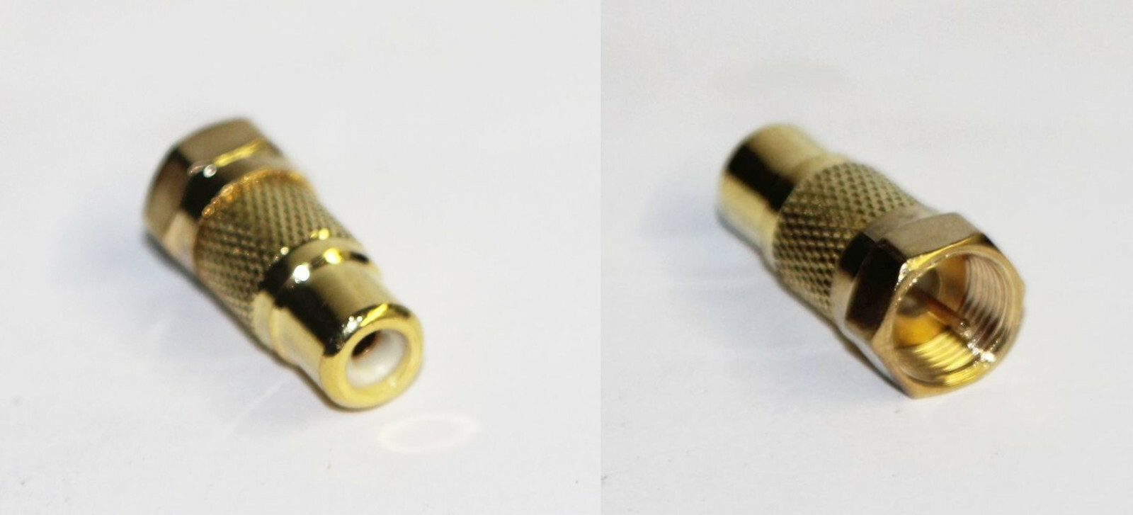 USA Seller - New Atari Colecovision Intellivision Gold RF Coax TV Adapter F Plug