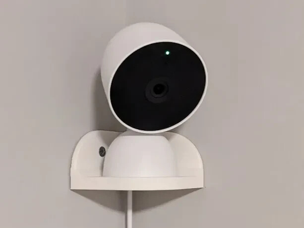 Corner Wall Mount Google Nest Camera (Indoor) cam holder