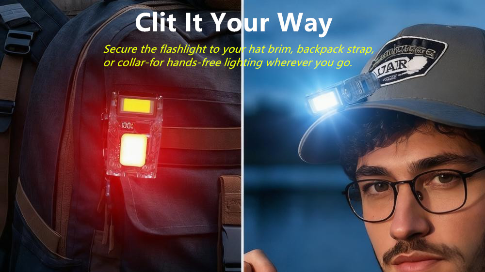 Super Bright Magnet Mini Pocket Torch Emergency Small Flashlight Warning Light
