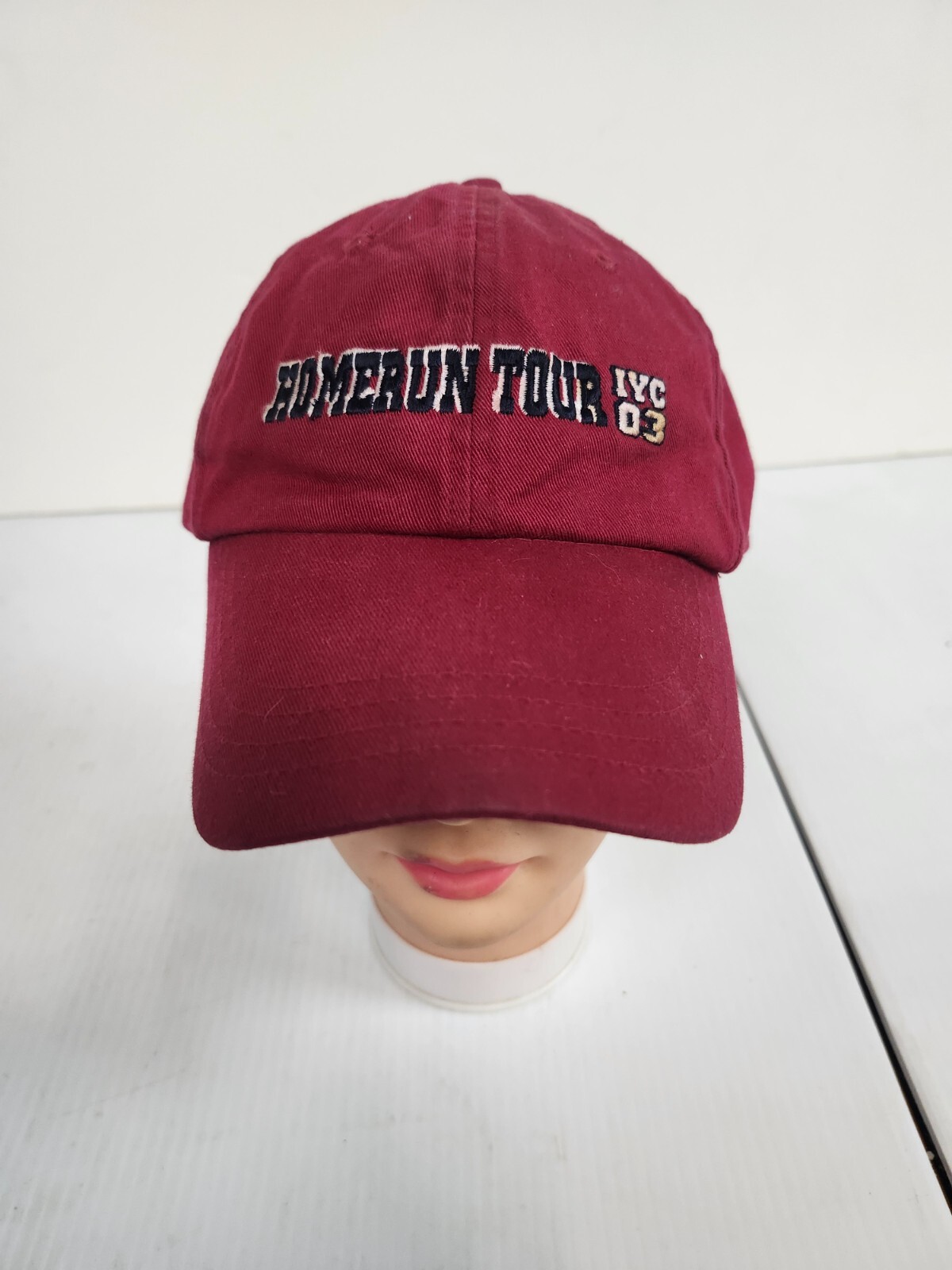 1st International Youth Conference Homerun IYC 2003 Red Cap Hat Adjustable