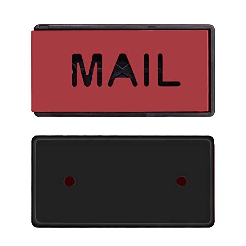 Mailbox Flag Front Mount Brick Stone Mailbox Stylish Replacement 4" x 2" Black