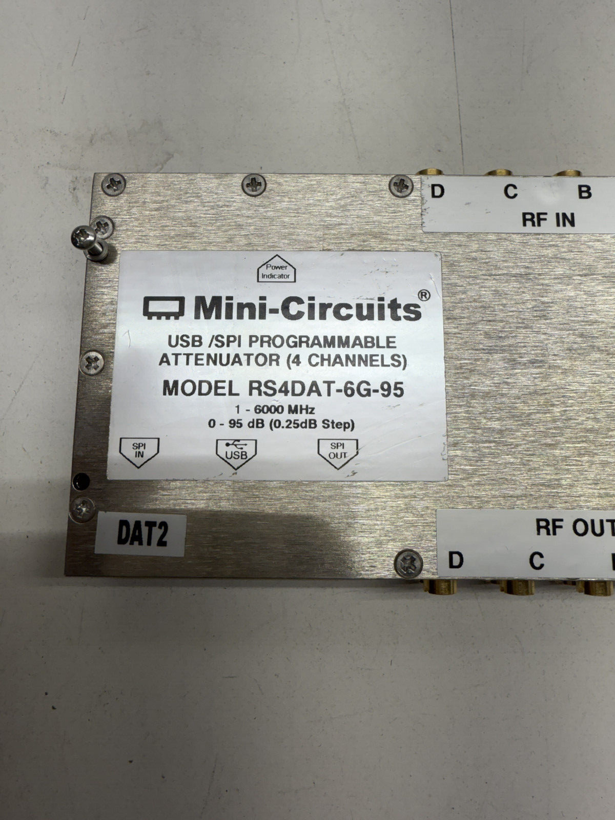 Mini-Circuits USB/SPI Programmable Attenuator (4 Channels)