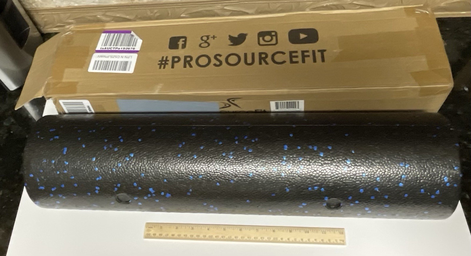 ProsourceFit High Density Foam Roller 24 Inch Firm Full Body Support