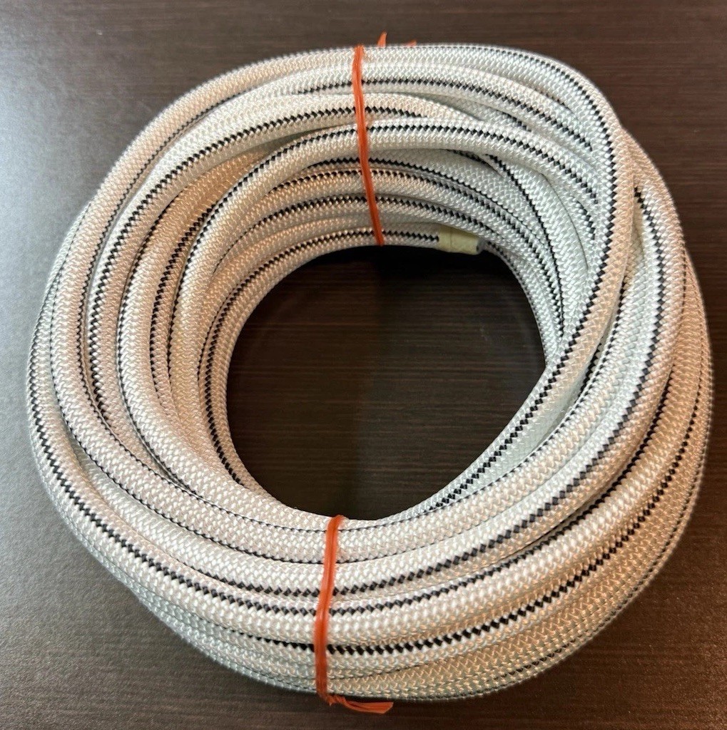 3/8" x 50' Coil Heavy Duty Black & White Tracer Marine Grade Bungee / Shock Cord