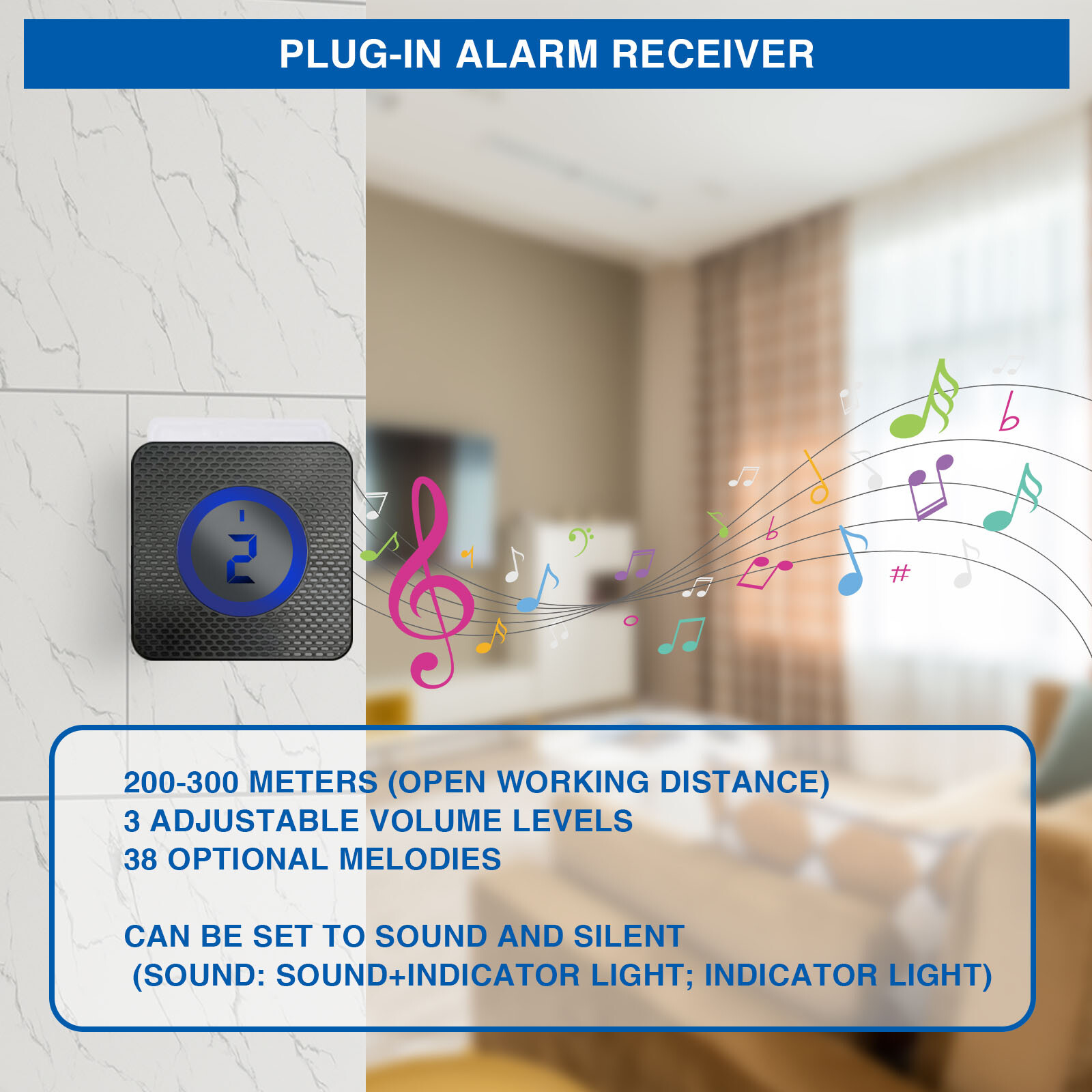 Solar Wireless Driveway Alarm Sensor Alert System Security Long Range IRDetector