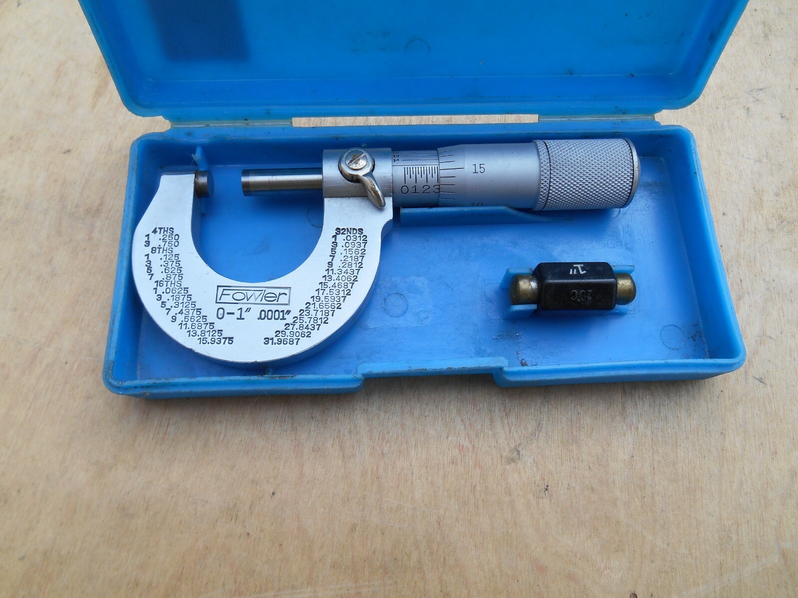 FOWLER MICROMETER , 0-1" , .0001"