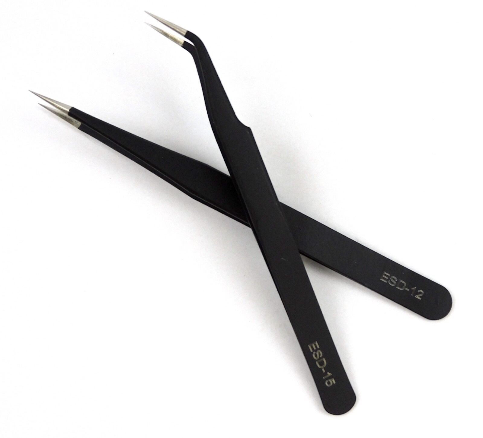 Vetus Tweezer Set Straight + Curve ESD12 & ESD15 Eyelash Extensions