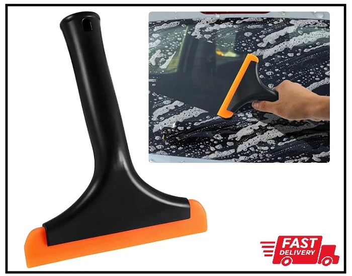 Small Rubber Window Squeegee Auto Windshield Water Blade Scraper for Car Home