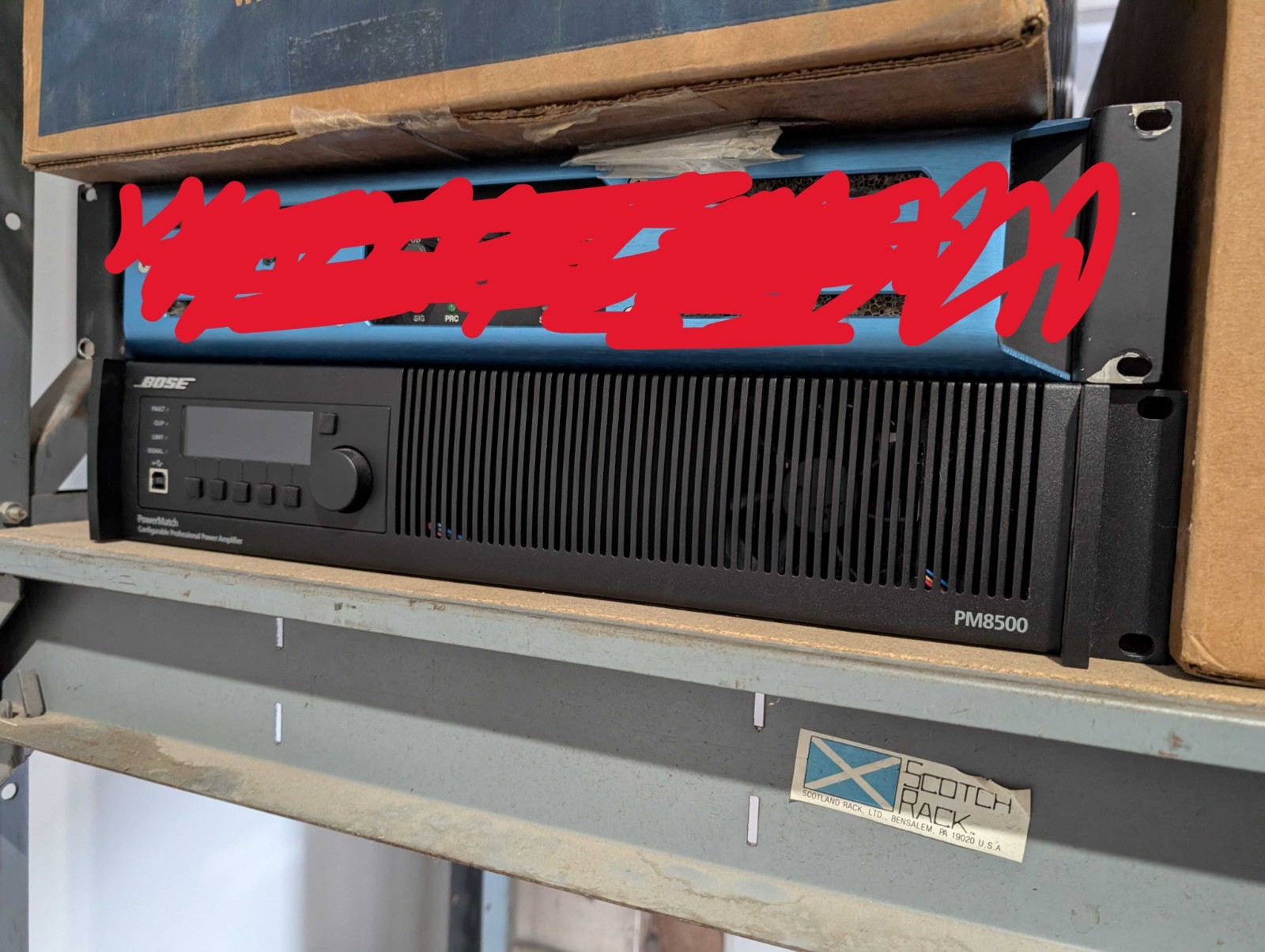 Bose PowerMatch PM8500 8-Channel Professional Power Amplifier - Tested