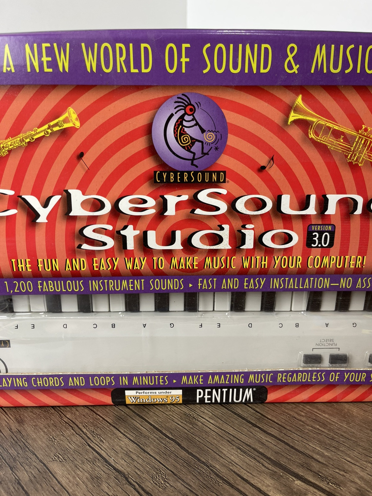 CyberSound Studio Music Maker 3.0 Midi Keyboard System - New Open Box