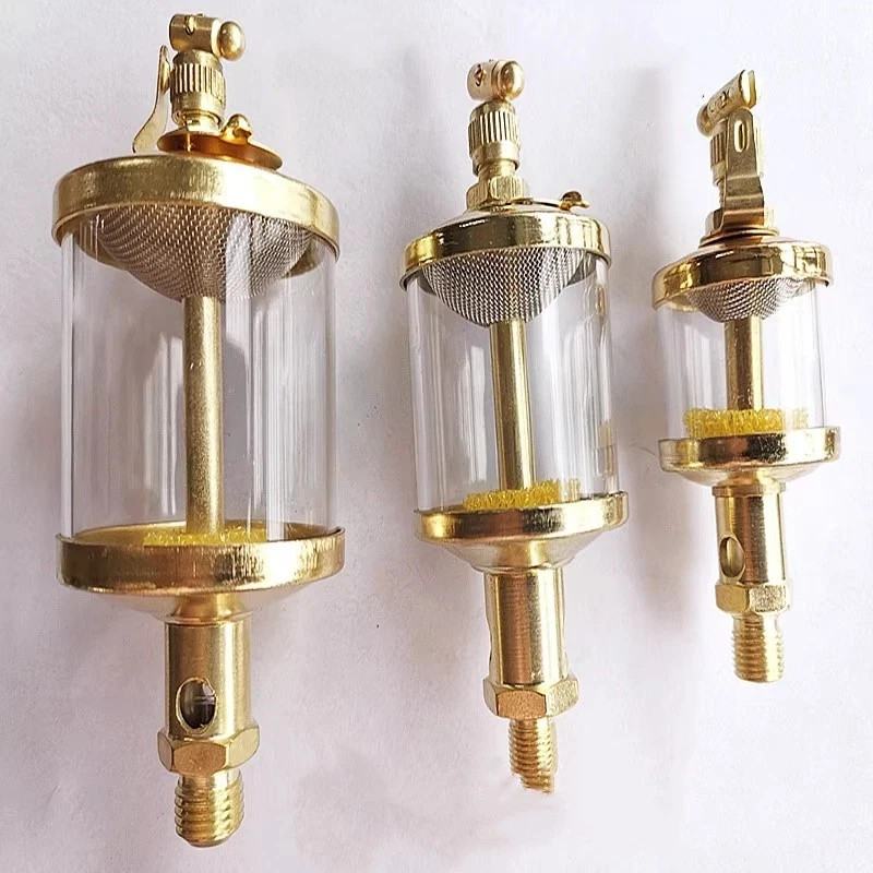 1/4" PT Thread Needle Valve Oil Cup Sight Gravity Drip Feed Oilers 400ml