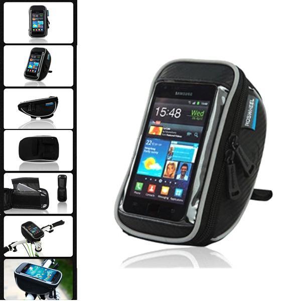 Cycling Bicycle Bike Waterproof Handlebar Bag For 6.1" Phone Pouch Quick Release