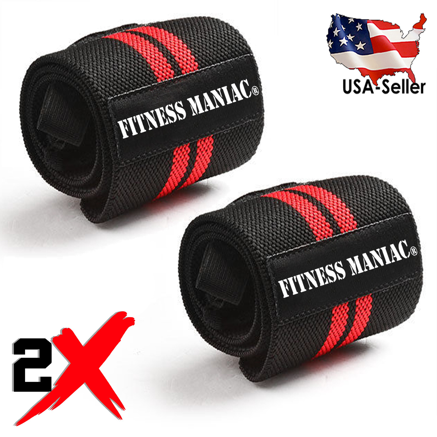 19" Weightlifting Wrist Wraps Professional Quality Support with Heavy Duty
