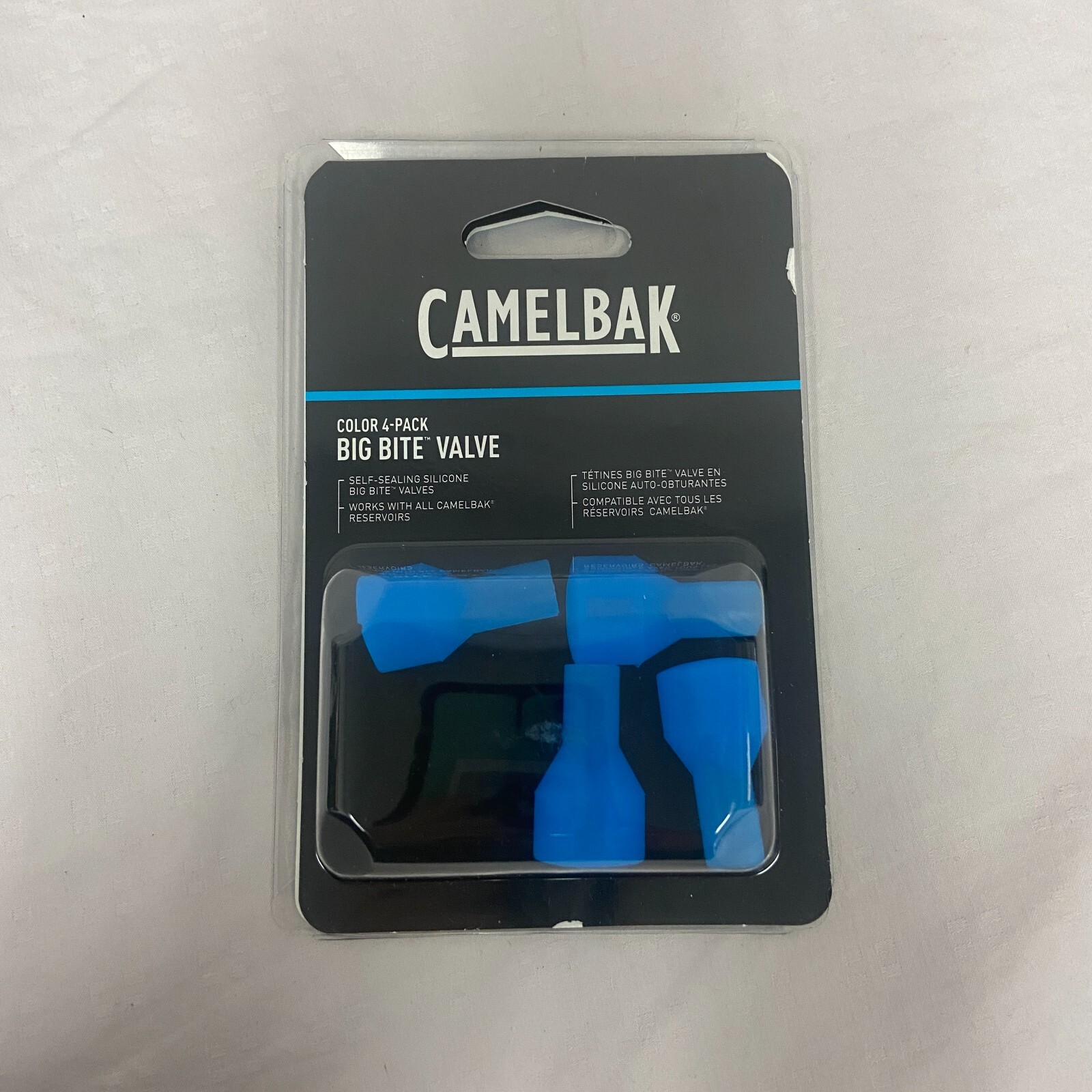 Camelbak Hydration Pack Big Bite Valve Replacement Blue 4-Pack NEW