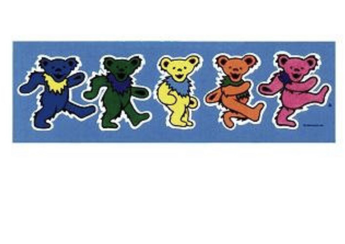 Grateful Dead Steal Your Face Bumper Sticker Classic DEAD Sticker 9 x 3 inch