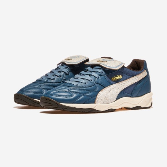 PUMA King Mens Indoor Soccer Shoes Dark Indigo White I402582-02