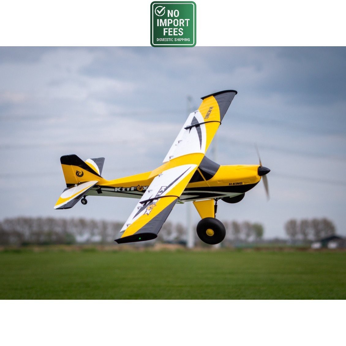 H-King KitFox Sport 1250mm EPO RC Airplane PNF with LED Lights