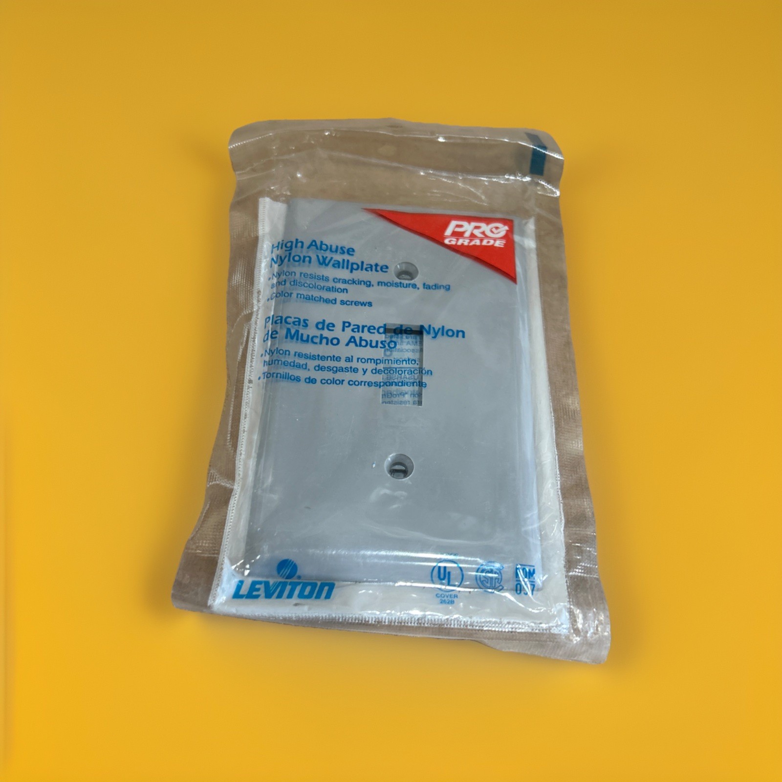 🔥Leviton 80701-GY High Abuse Thermoplastic 1-Gang Toggle Wallplate~ 16 Units