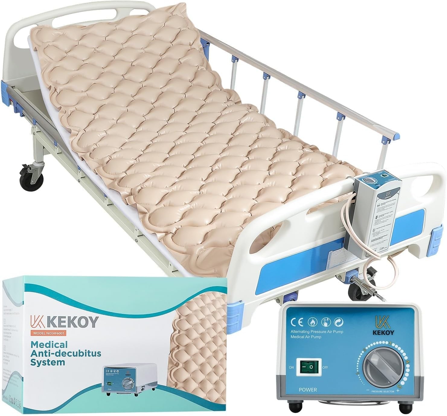 Kekoy Alternating Air Pressure Mattress Pad, Bed Sore Prevention