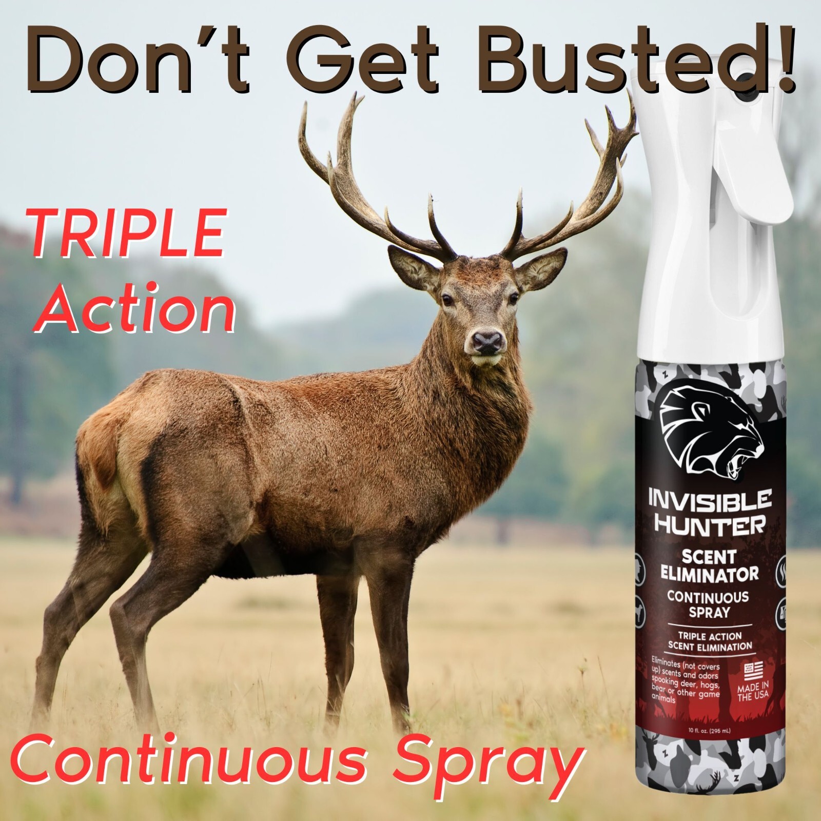 Invisible Hunter Total Scent Strategy Bundle; Triple Action Scent Control & More