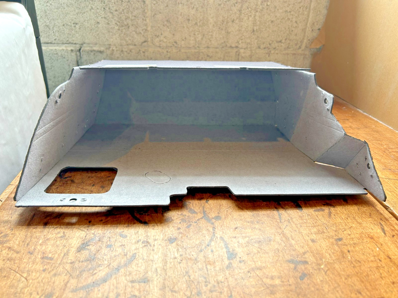 1961 1962 Chevy Glovebox Liner without AC NEW