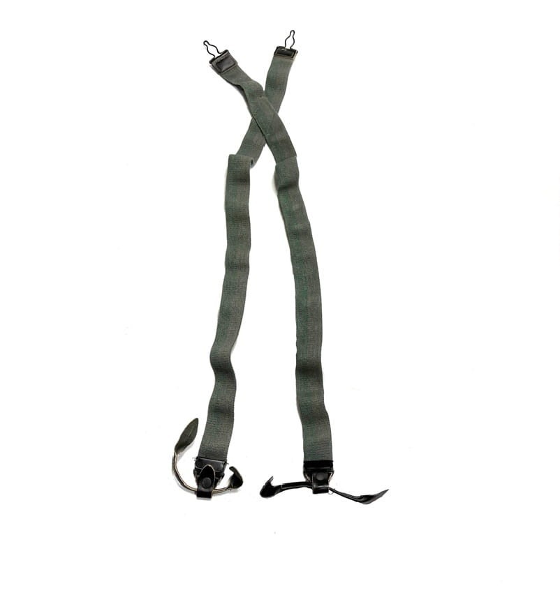 US Air Force F-1B Winter Flight Trousers Suspenders, used condition