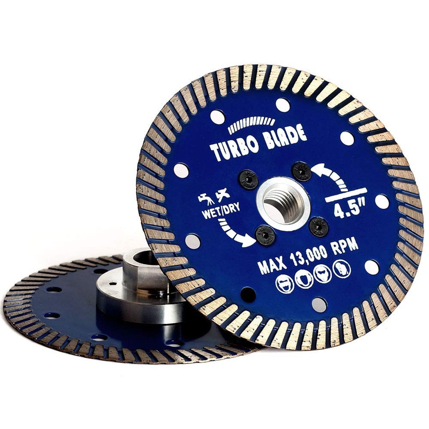4.5" Diamond Saw Blade Granite Blade with 5/8"-11 Flange for Cutting Porcelai...