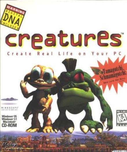 Creatures 1 PC CD raise feed good & bad monsters virtual pet evolution sim game!