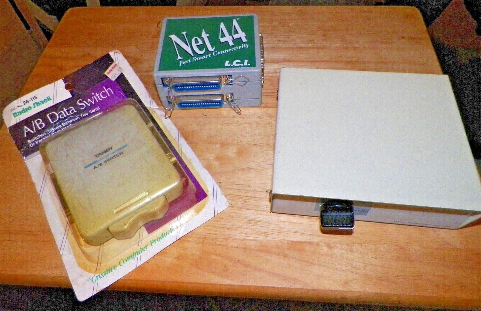 Lot of 3 COMPUTER PERIPHERAL PARTS - 2 Used, 1 NOS - Data Transfer, Parallel Net