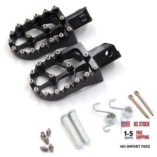Motorcycle CNC Aluminum Foot Pegs, Rests, Footpegs for CRF50, CRF70, Black