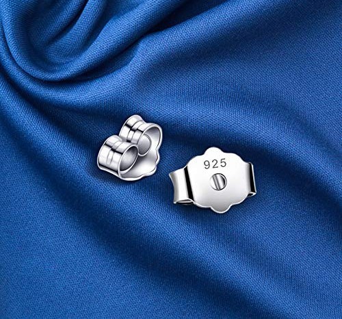 30PCS 925 Sterling Silver Earring Backs 15 Pairs Secure Ear Locking Nuts