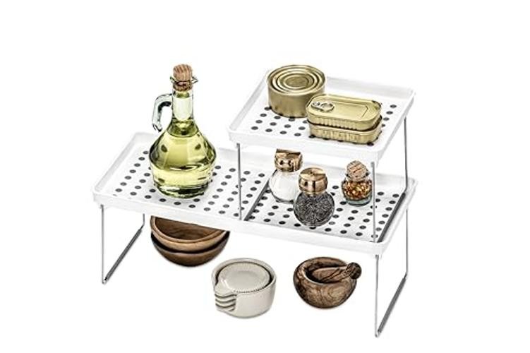 Small Stacking Shelf, Organizer for Spices, Make-Up, Bottles & Jars,