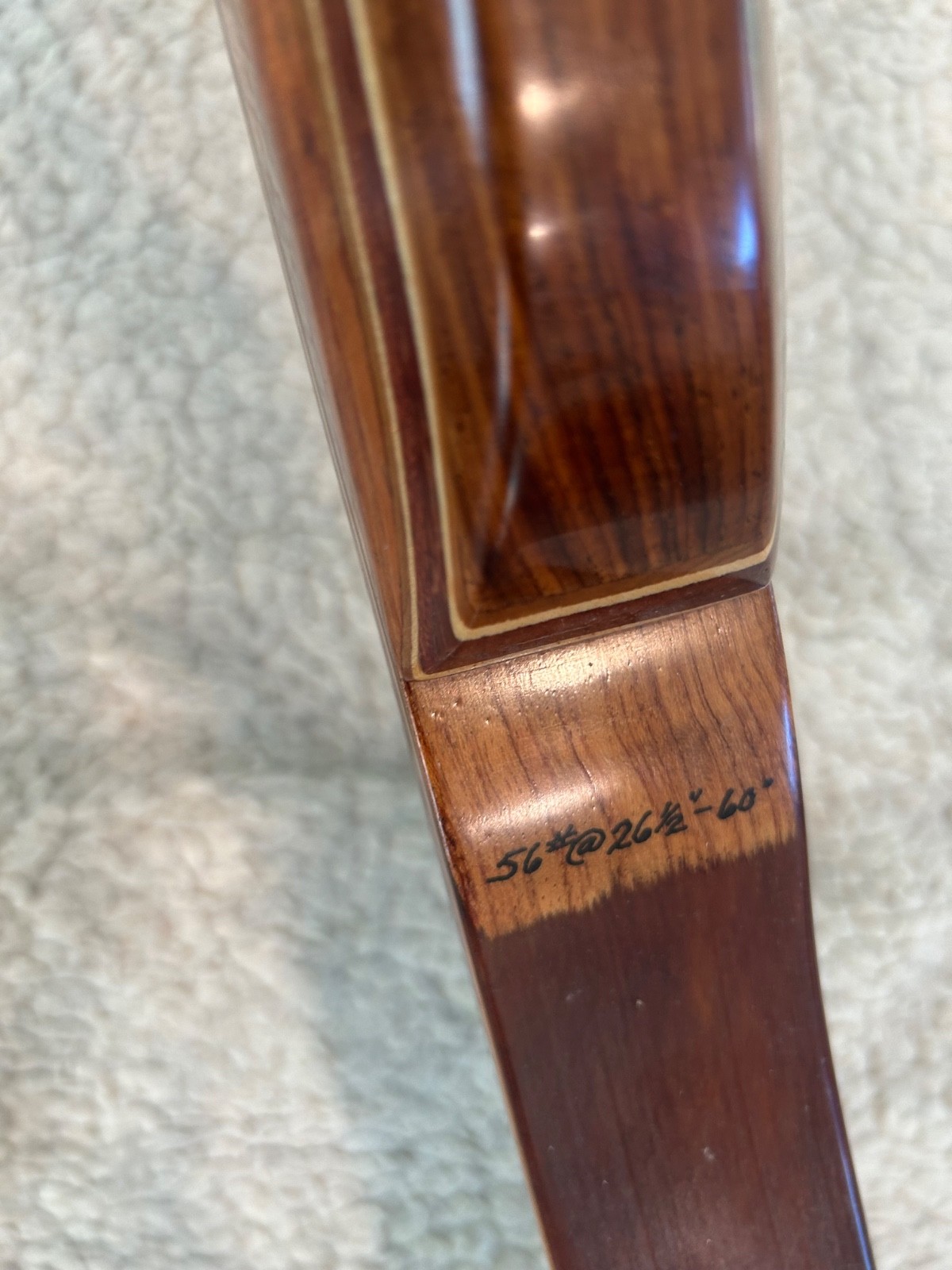 rare Brackenbury recurve bow (exotic woods)