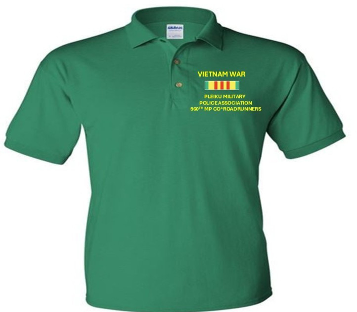 560TH MP* PLEIKU MILITARY POLICE *VIETNAM*EMBROIDERED POLOSHIRT/SWEAT/JACKET.