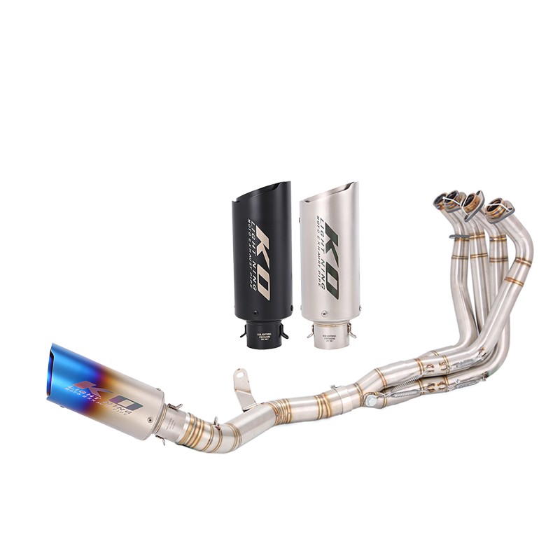 For Z900 2017-2024 Complete System Header Muffler Exhaust Front Pipe Slip On Tip