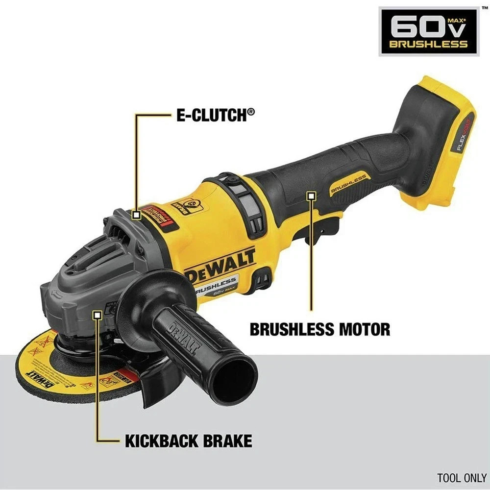 DeWALT DCG418B 60V MAX 4-1/2 - 6" Angle Grinder - Tool Only