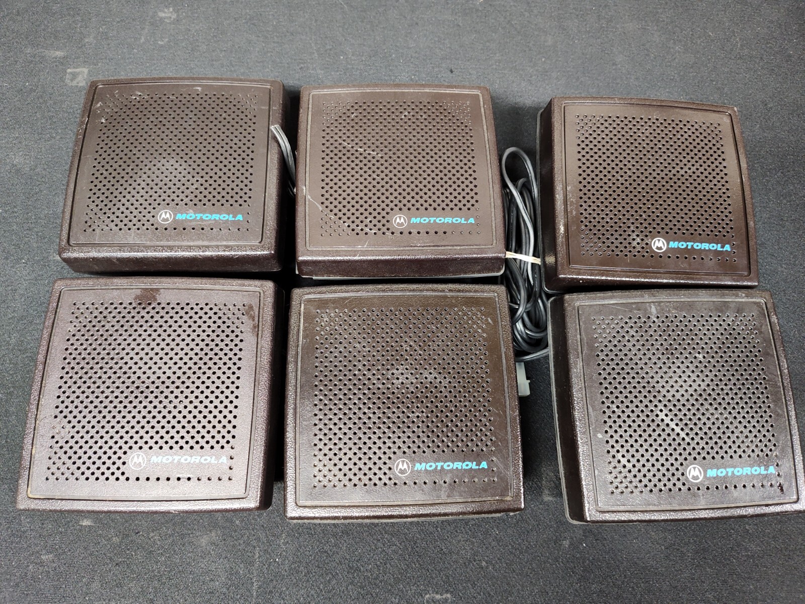 Mixed Lot of 6 Motorola Radio Speakers HSN6001B, HSN4018A *PARTS ONLY*