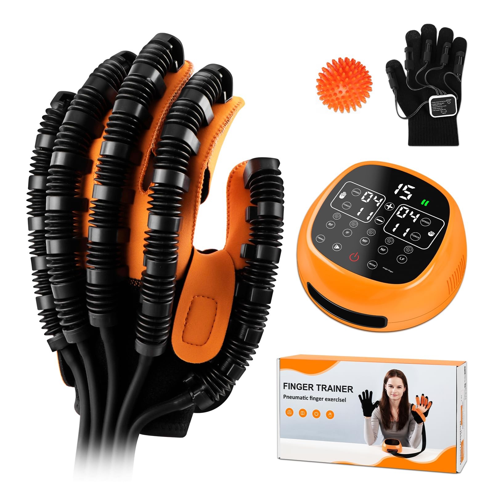 Rehabilitation Robotic Gloves for Stroke and Hemiplegia Recovery, Rechargeabl...