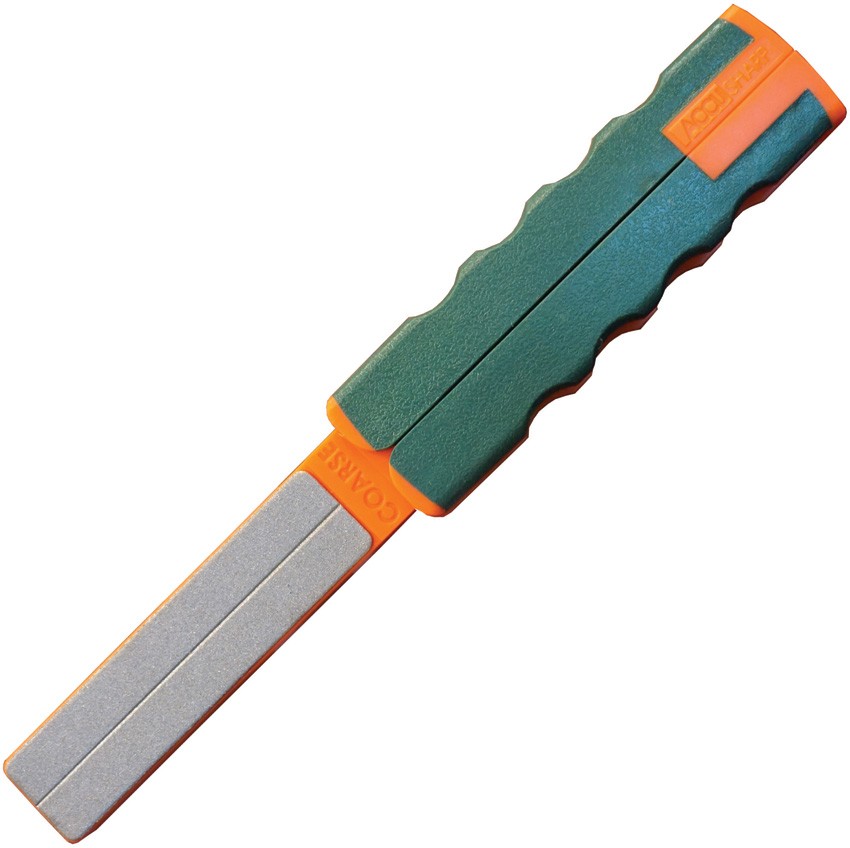 AccuSharp Green/Orange Coarse Diamond Paddle Knife Sharpener 077C
