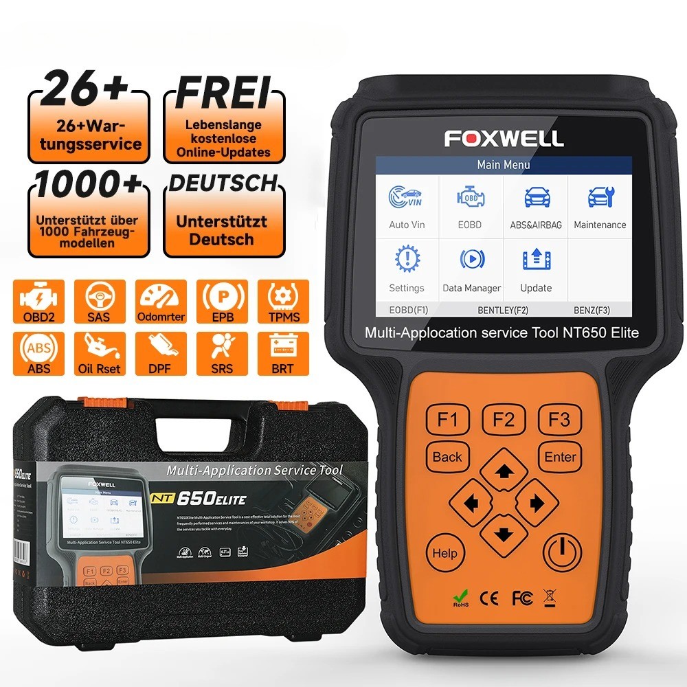 OBD2 Automotive Scanner ABS SAS A/F TPS OIL 26+ Reset OBD 2 Car Diagnostic Tool
