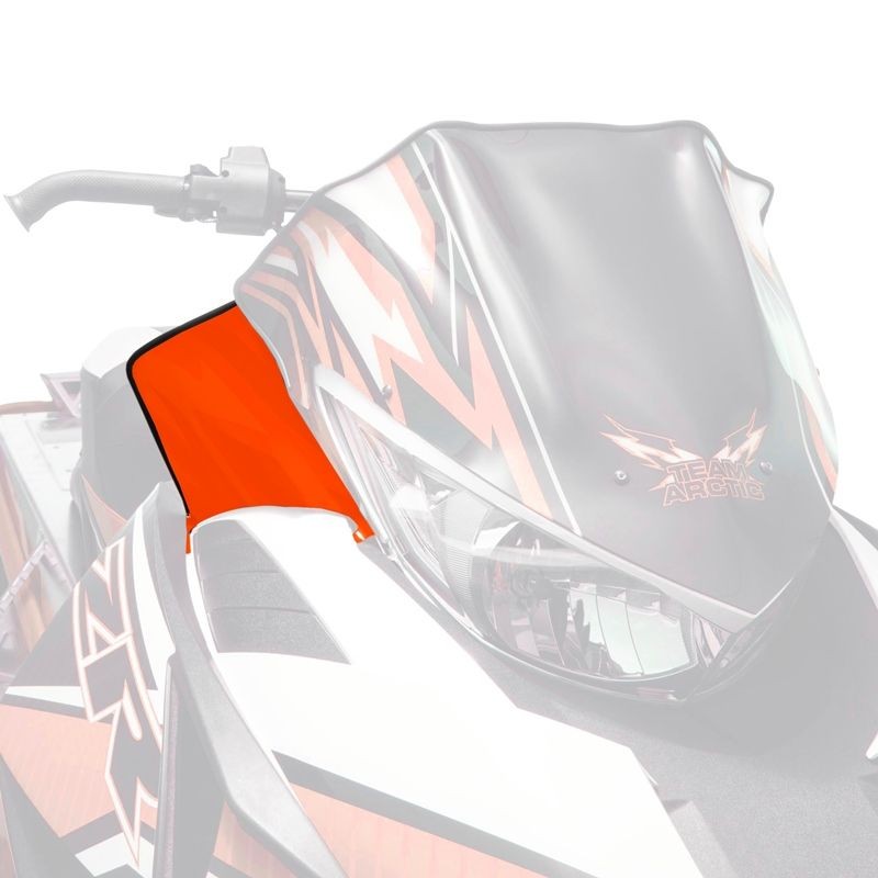 Arctic Cat, WINDSHIELD SIDE DEFLECTORS ORANGE 6639-517, 12-18 ZR F XF M