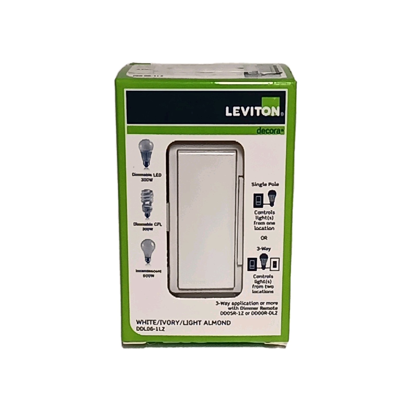 Leviton  Dimmer Switch, DDL06-1LZ/DDOOR-DLZ