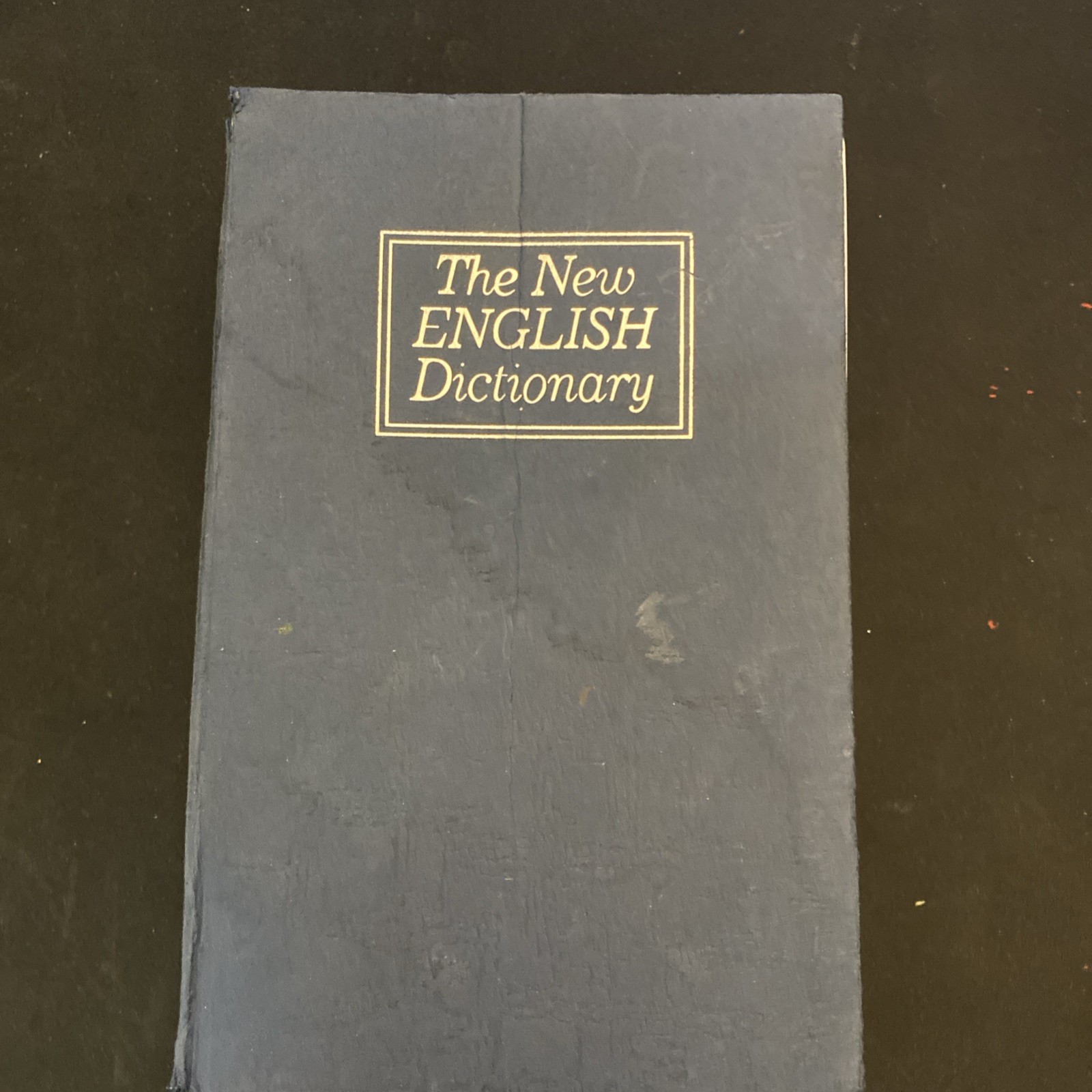 The New English Dictionary Lock Box Safe 9 1/2 X 6 X 2.75