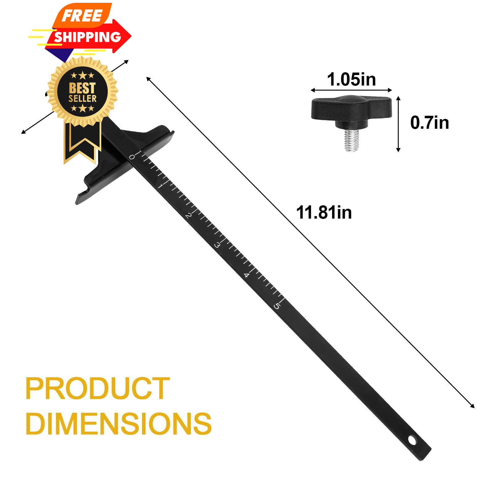 Edge Rip Guide for Ryobi P508 Circular Saw 204585001 Black